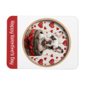 Magnet Flexible Joyeux Valentines Day French Bulldog (Horizontal)