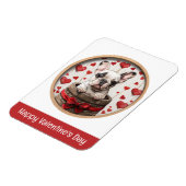 Magnet Flexible Joyeux Valentines Day French Bulldog (Côté Gauche)