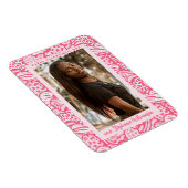Magnet Flexible Joyeux Valentines Jour Blush Pink Jungle Heart Pho (Côté Droit)