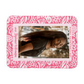Magnet Flexible Joyeux Valentines Jour Blush Pink Jungle Heart Pho (Horizontal)