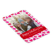 Magnet Flexible Joyeux Valentines Jour Moderne Rouge Coeurs Rose P (Côté Droit)