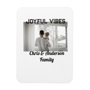 Magnet Flexible Joyeux Vibes père fils famille vacances de Noël p