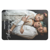 Magnet Flexible Joyful Tidings Script Photo Carte de vacances pers (Horizontal)