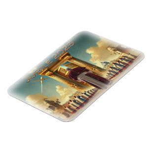 Magnet Flexible Jubilé 2025 Vatican, voyage souvenir, idée prise.