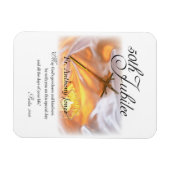 Magnet Flexible Jubilé d'or Vie religieuse, Cross Candle (Horizontal)