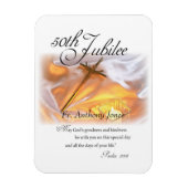 Magnet Flexible Jubilé d'or Vie religieuse, Cross Candle (Vertical)