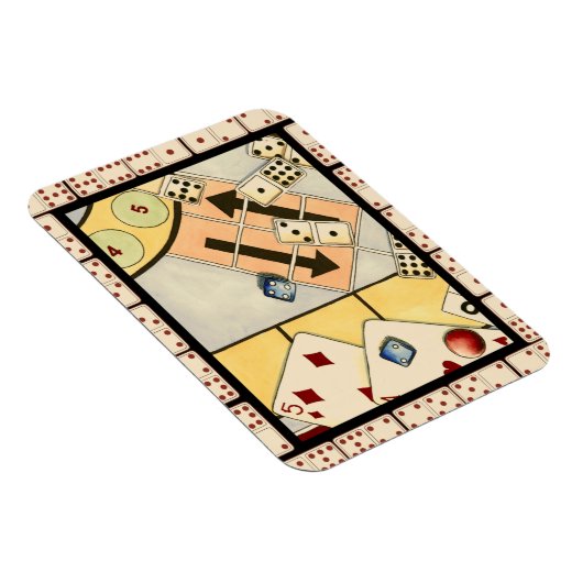Magnet Flexible Jumbled Assortiment of Games of Chance (Côté Droit)