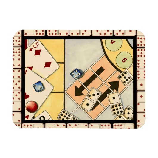 Magnet Flexible Jumbled Assortiment of Games of Chance (Horizontal)