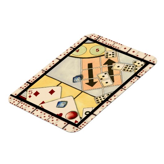 Magnet Flexible Jumbled Assortiment of Games of Chance (Côté Gauche)