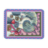 MAGNET FLEXIBLE JUMENT MÈRE & POULAIN DE LA SAINT-VALENTIN, CHEVAL (Horizontal)