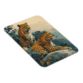 Magnet Flexible Jungle léopard : Vintage (Côté Droit)