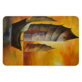 Magnet Flexible Junk chinoise en ocre et jaune (Horizontal)