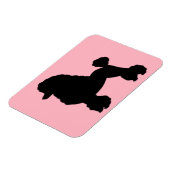 Magnet Flexible Jupe de caniche rose des années 1950 inspirée par (Côté Gauche)