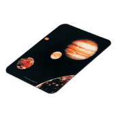 Magnet Flexible Jupiter et les satellites Galiléens (Côté Gauche)