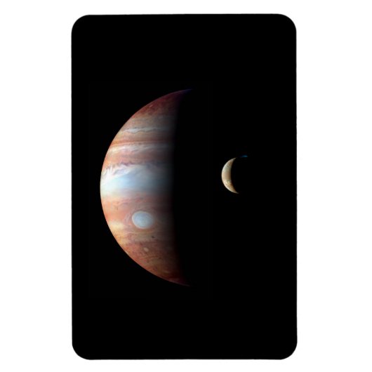Magnet Flexible Jupiter Géant Gaz Planète & Io Galilée Lune (Vertical)