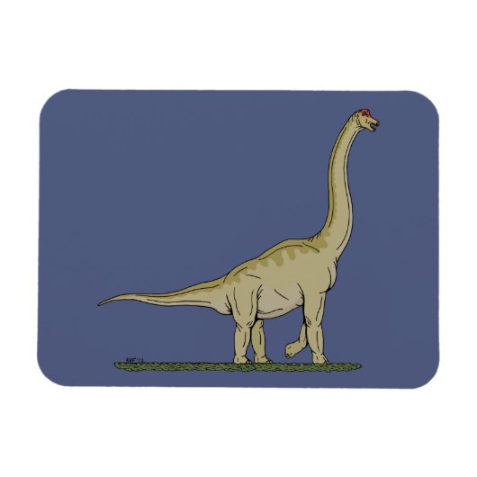Magnet Flexible Jurassique Dinosaure Brachiosaurus (Horizontal)