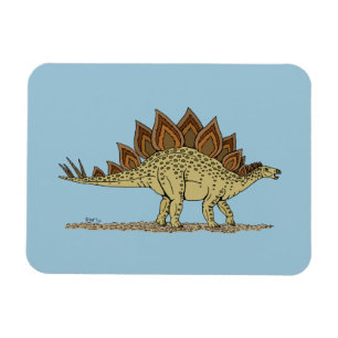 Magnet Flexible Jurassique Dinosaure Stegosaurus