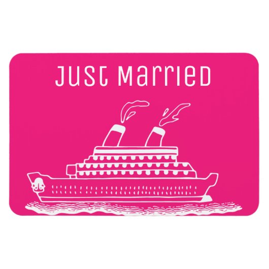 Magnet Flexible Juste marié Lune de miel Mariage de croisière Cabi (Horizontal)