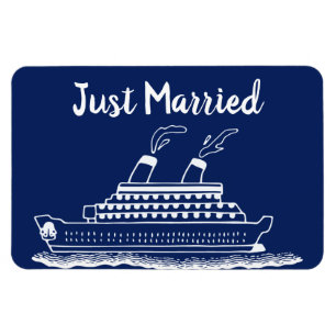 Magnet Flexible Juste Marié Mariage Lune de miel Croisière Cabine 