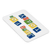 Magnet Flexible Juste pour aujourd'hui Citation de Slogan Lettres  (Côté Droit)