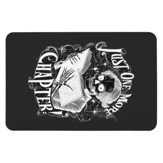 Magnet Flexible Juste un autre chapitre Skeleton Reader amusant (Horizontal)