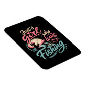 Magnet Flexible Juste Une Fille Qui Aime La Pêche (Côté Droit)