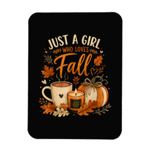 Magnet Flexible Juste Une Fille Qui Aime L'automne
