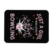 Magnet Flexible Juste Une Fille Qui Aime Le Bowling (Horizontal)