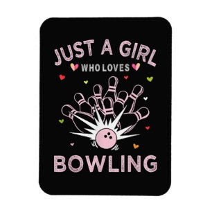 Magnet Flexible Juste Une Fille Qui Aime Le Bowling