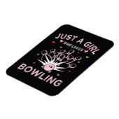 Magnet Flexible Juste Une Fille Qui Aime Le Bowling (Côté Gauche)