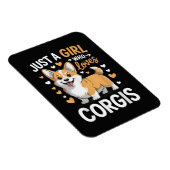 Magnet Flexible Juste une fille qui aime les Corgis (Côté Droit)