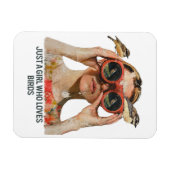 Magnet Flexible Juste une fille qui aime les oiseaux - Observation (Horizontal)