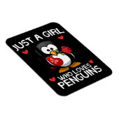 Magnet Flexible Juste une fille qui aime les pingouins (Côté Droit)