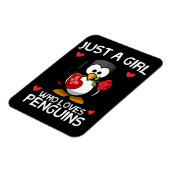 Magnet Flexible Juste une fille qui aime les pingouins (Côté Gauche)