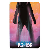 Magnet Flexible K2-18b exoplanète art spatial (Vertical)