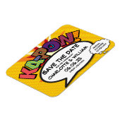 Magnet Flexible KA-POW Enregistrer la date Comic Book Fun Modern (Côté Gauche)