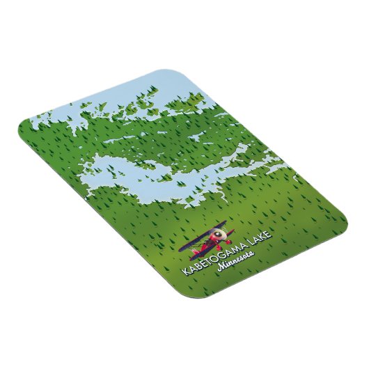 Magnet Flexible Kabetogama lake, Minnesota, USA Travel map. (Côté Droit)