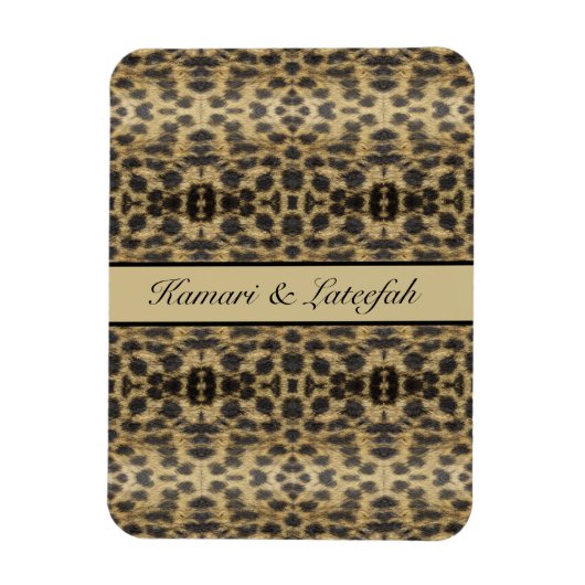 Magnet Flexible KaleidoCheetah, coutume (Vertical)