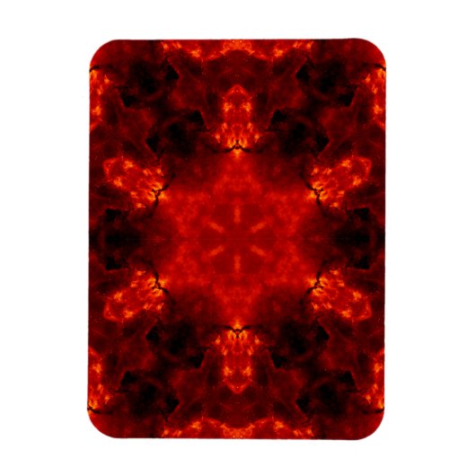 Magnet Flexible Kaleidoscope flamboyant flocon de neige Orange Gra (Vertical)