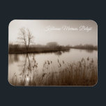 Magnet Flexible Kalkense meersen, Tranquil Landscape, Belgium<br><div class="desc">The tranquil old arm of the river Scheldt at Kalkense Meersen Nature reserve in Wichelen, East Flanders, Belgium is a serene scene with soft hues of browns and taupe. The gentle fog hangs over the landscape like a delicate veil, adding a sense of mystery and enchantment. A beautiful souvenir from...</div>