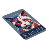 Magnet Flexible Kamala Cat 2024 Démocrate des élections américaine (Côté Droit)