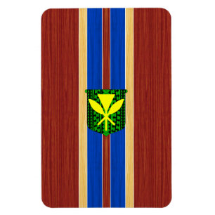 Magnet Flexible Kanaka Maoli Fake Wood Surboard