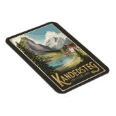 Magnet Flexible Kandersteg Suisse Illustration Voyage Art (Côté Droit)