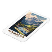 Magnet Flexible Kandersteg Suisse Peinture Voyage Art Retro (Côté Gauche)