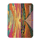 Magnet Flexible Kansas Travel (Vertical)