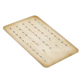 Magnet Flexible Katakana With Romaji Japanese Characters Antiqued (Côté Droit)