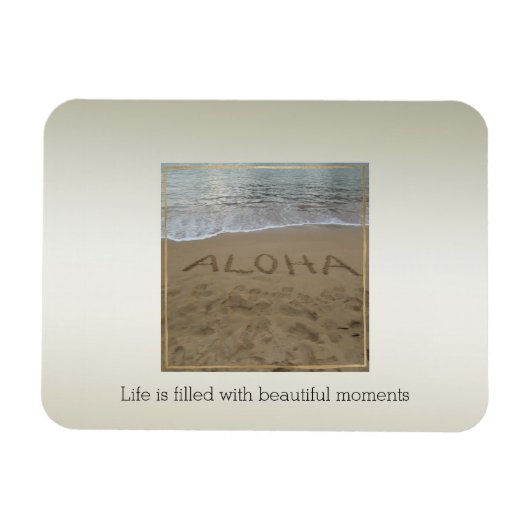 Magnet Flexible Kauai Hawaii Aloha Beach Beaux moments (Horizontal)