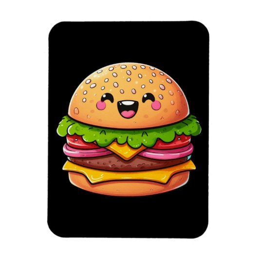 Magnet Flexible Kawaii Burger Delight (Vertical)