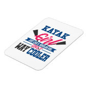 Magnet Flexible Kayak Glacière de chemin de fille Kayaking Kayaker (Côté Gauche)