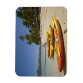 Magnet Flexible Kayaks on the beach, Plantation Island (Vertical)